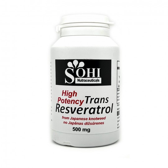 Trans Resveratrol N60 (veģetārās kapsulas) 500 mg, SOHI